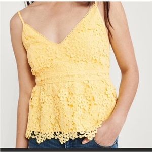 Abercrombie Peplum Tank - Size S